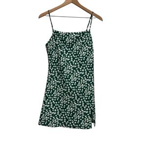 Princess Polly Green White Floral Mini Dress US 4